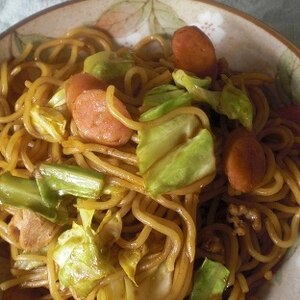 捨てない！使える野菜をつかって～焼きそば編